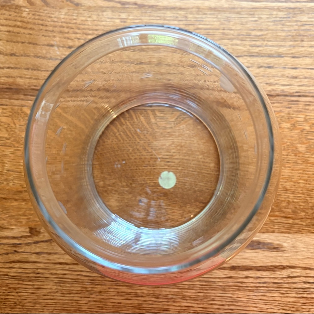 Princess House Clear Etched Glass large Heritage Decorative jar without lid! - Picture 6 of 8
